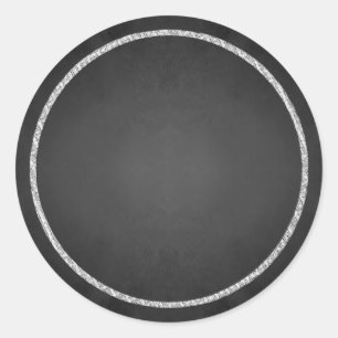 Customizable Blank Faux Chalkboard Stickers