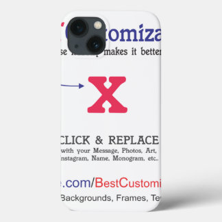 Customizable Blank Gift Template iPhone 13 Case