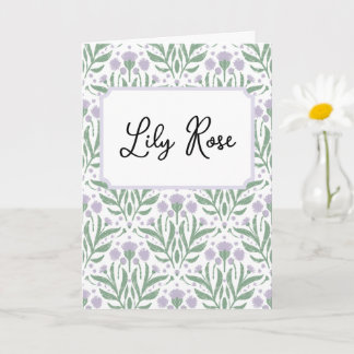 Customizable blank greeting card