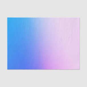 Customizable Blue and Pink Gradient Tissue Paper