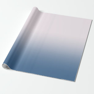 Customizable Blue and White Gradient Wrapping Paper