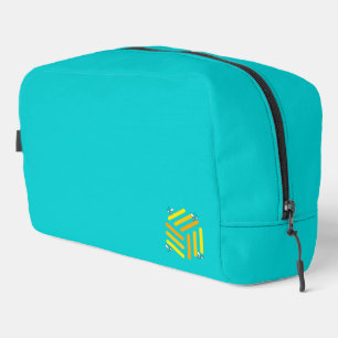 Customizable Blue Bee-uty Bag Yellow Bee Logo