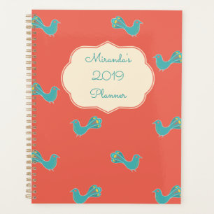 Customizable Blue Bird Planner