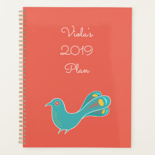 Customizable Blue Bird Planner