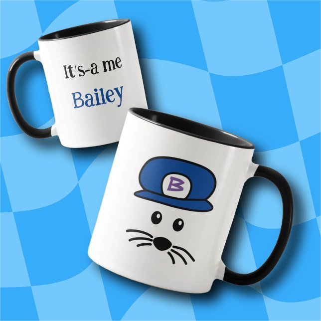  Customizable Blue Cap Little Mouse Mug (Creator Uploaded)