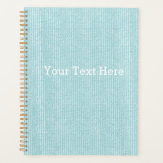 Customizable Blue Knit Inspired  Planner