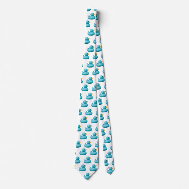 Customizable Blue Rubber Ducks by storeman Tie (Front)