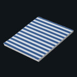 Customizable Blue Stripes Notepad<br><div class="desc">Customizable Blue Stripes Notepad</div>