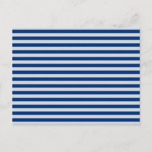 Customizable Blue Stripes Postcard