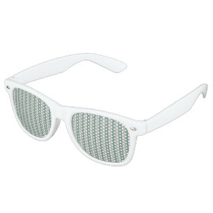 Customizable Blue Stripes Retro Sunglasses