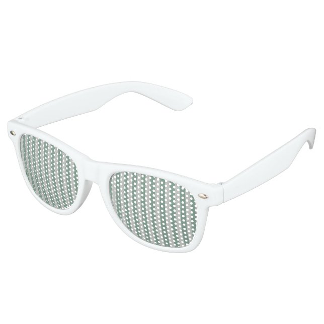 Customizable Blue Stripes Retro Sunglasses (Angled)
