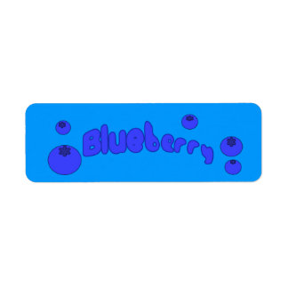 Customizable Blueberry Bakery Labels