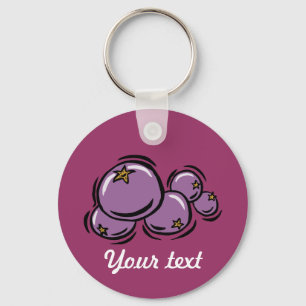 Customizable Blueberry Keychain (DARK)