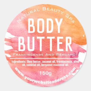 Customizable Body Butter Label