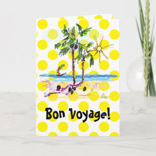 Customizable Bon Voyage Greeting Card by Ginette