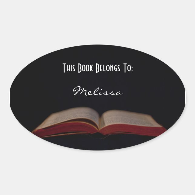 customizable book label (Front)