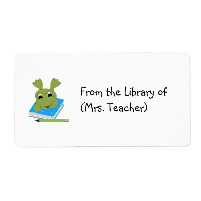 Customizable Book Label Tag/ Sticker (Front)