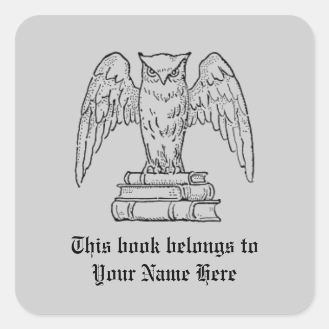 Customizable Book Name Sticker (Front)