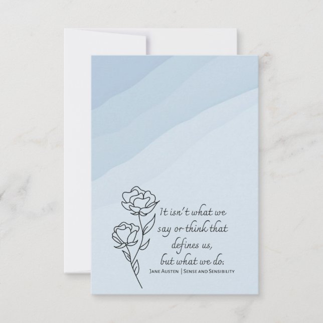 Customizable Bookish Note Card (Front)