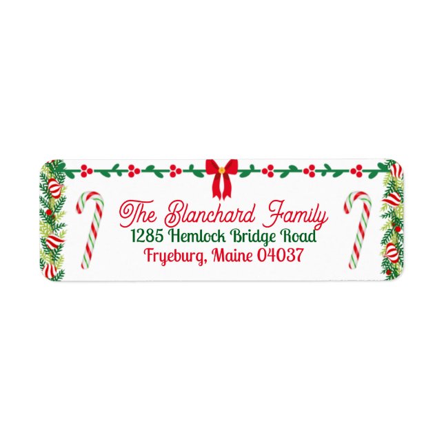 Customizable bordered and candy canes (Front)