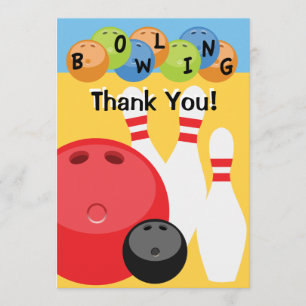 Customizable Bowling Thank You
