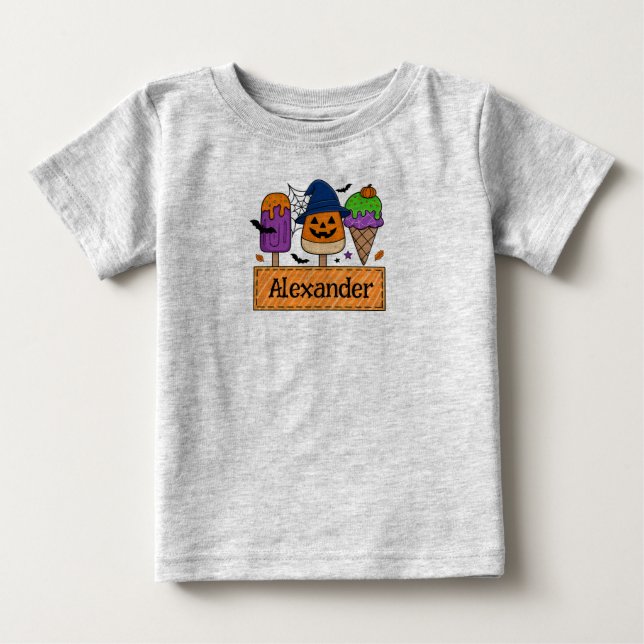 Customizable Boys' Halloween T-Shirt (Front)