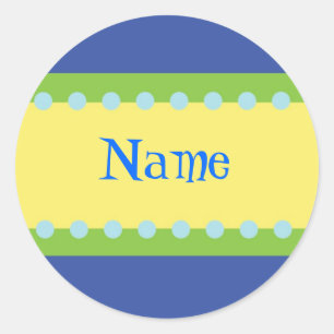 Customizable Boys Name Stickers