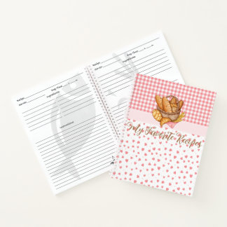 Customizable Bread Baker Recipe Notebook