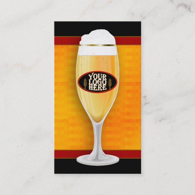 Customizable Brewery Beer Business Card (Front)