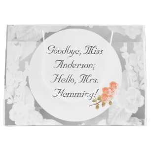 Customizable Bridal Shower Large Gift Bag