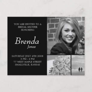 Customizable Bridal Shower Postcard