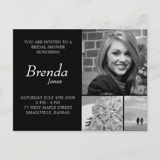 Customizable Bridal Shower Postcard