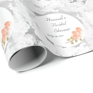 Customizable Bridal Shower Wrapping Paper