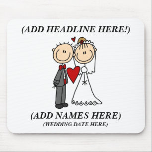 Customizable Bride And Groom Mousepad