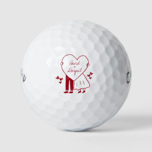 Customizable Bride And Groom Name Wedding Favours Golf Balls