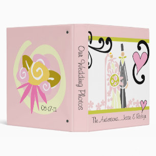 Customizable Bride and Groom Wedding Photo Binder