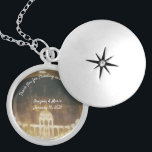 Customizable Bridesmaid Gift Locket Necklace<br><div class="desc">Customizable Bridesmaid locket design features the photo you supply as background,  with your message written in a lovely white font.   Makes a great gift for a bridesmaid or maid of honour.</div>