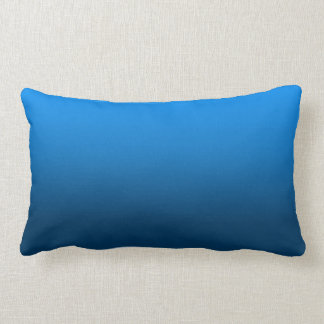Customizable Bright Blue Gradient Pillow