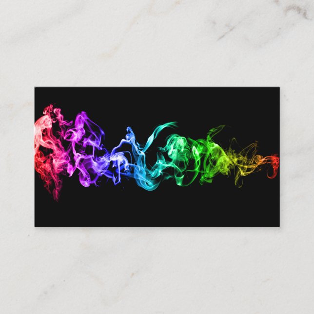 Customizable Bright Colourful Abstract Art Business Card (Front)