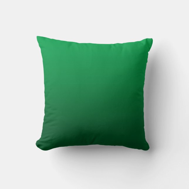 Customizable Bright Green Gradient Pillow (Front)