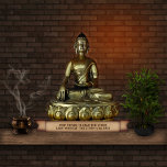 (Customizable) Buddha Statuette Standing Photo Sculpture<br><div class="desc">🔴🔴🔴 Note:  If you want to replace the text with your own,  click "Personalize",  but make sure the text fits into the area (what you see is what you get).</div>