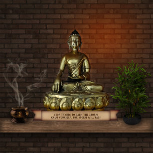 (Customizable) Buddha Statuette Standing Photo Sculpture