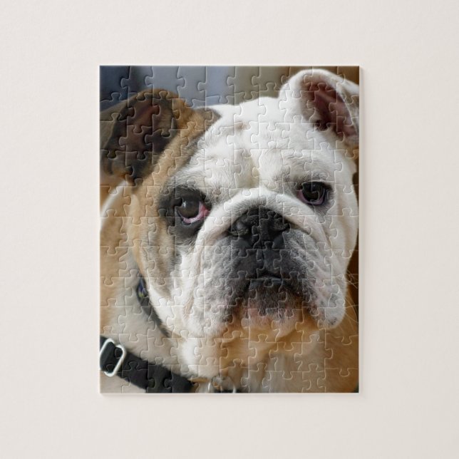 Customizable Bulldog Jigsaw Puzzle (Vertical)