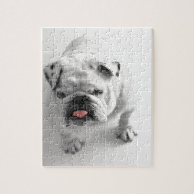 Customizable Bulldog Jigsaw Puzzle (Vertical)