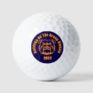 Customizable Bulldog School Mascot Golf Balls