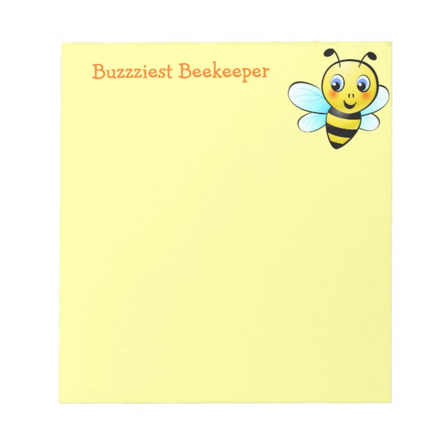 Customizable Bumblebee Notepad (Front)