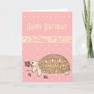 Customizable Burmese Star Tortoise Card