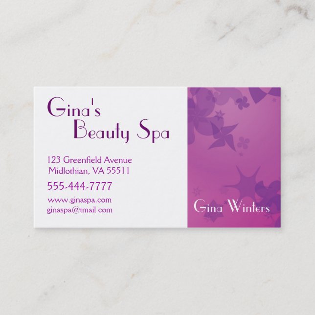Customizable Business Card (Front)