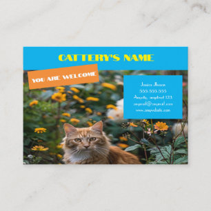 Customizable Business Card For Catteries