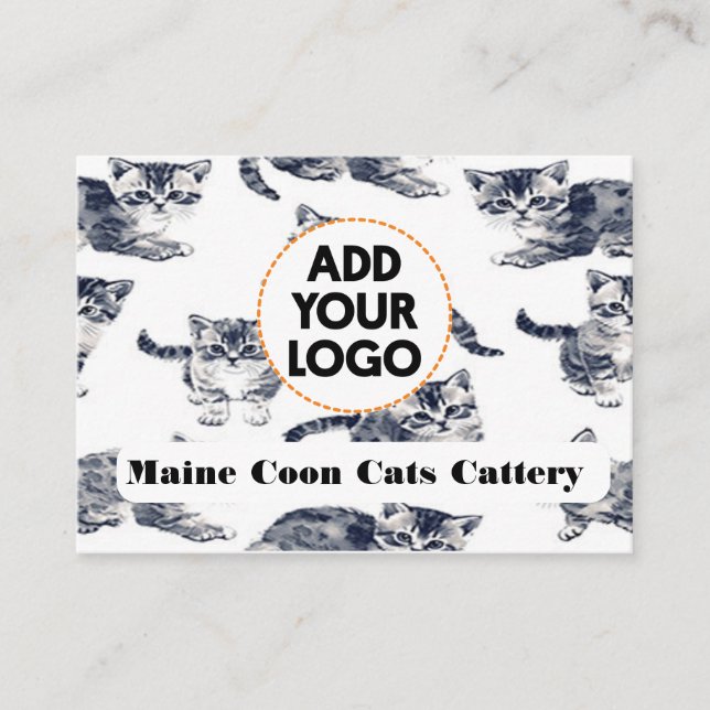Customizable Business Card For Cattery (Front)